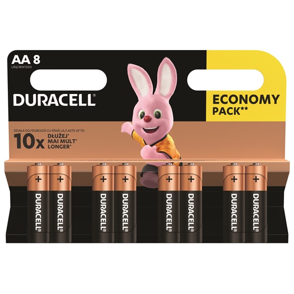 Duracell BSC 8 db AA elem - DL (5000394159990)