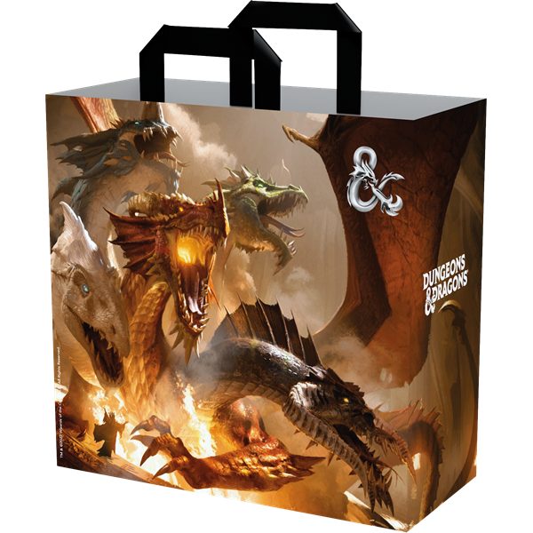 KONIX - DUNGEONS & DRAGONS "Flying Dragon" Bevásárló táska, Mintás (KX-DD-CABA/TIAMAT)