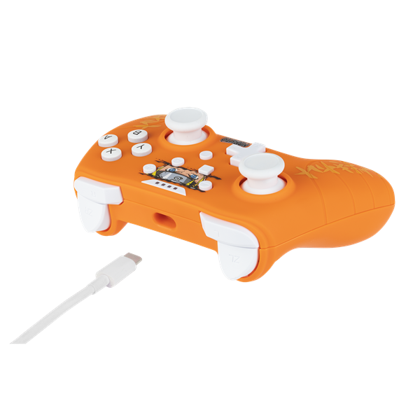 KONIX - NARUTO "Naruto" Nintendo Switch/PC Vezetékes kontroller, Narancssárga (KX-NAR-SW-PAD-ORA)