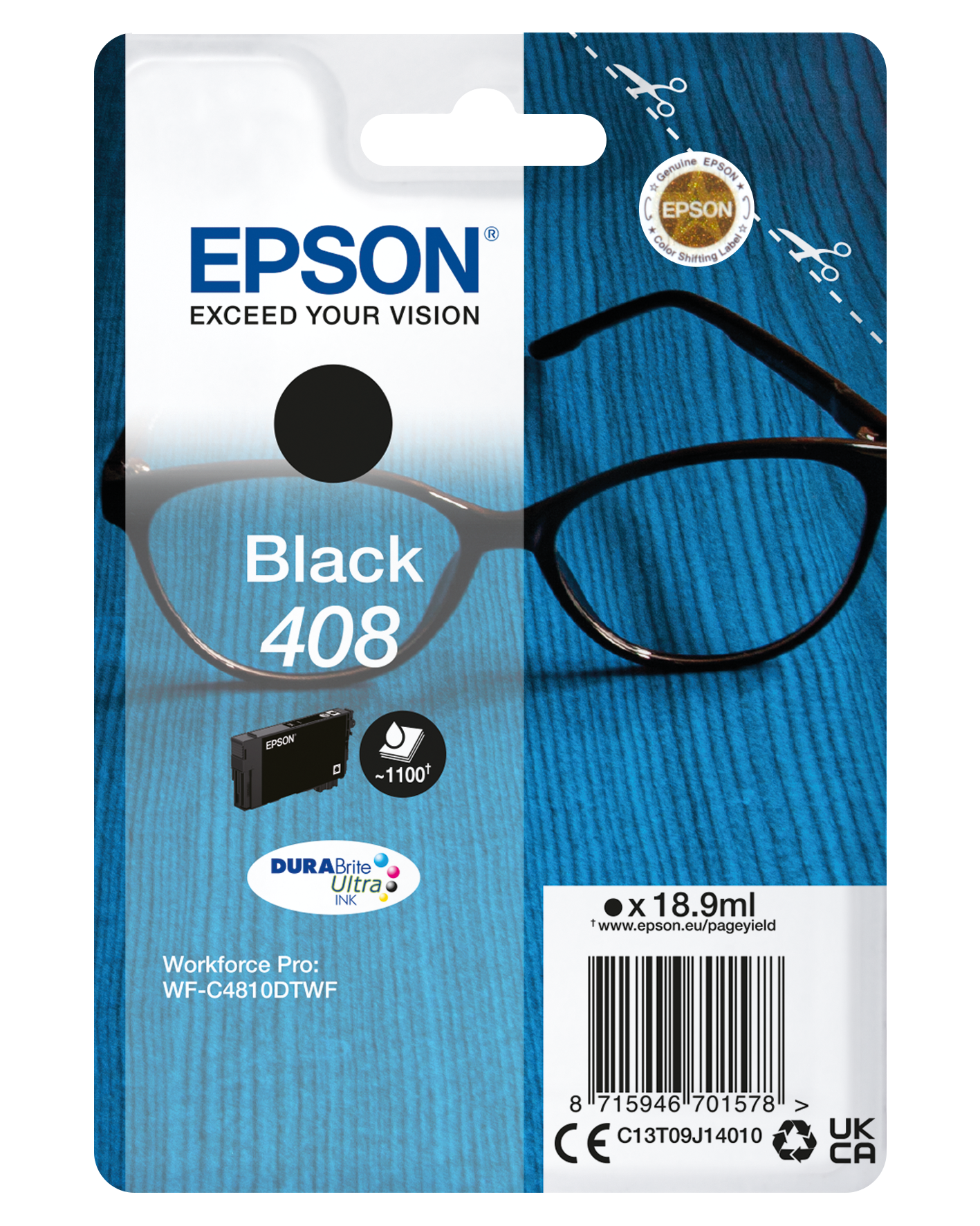 Epson T09J1 Tintapatron Black 18,9ml No.408 (C13T09J14010)