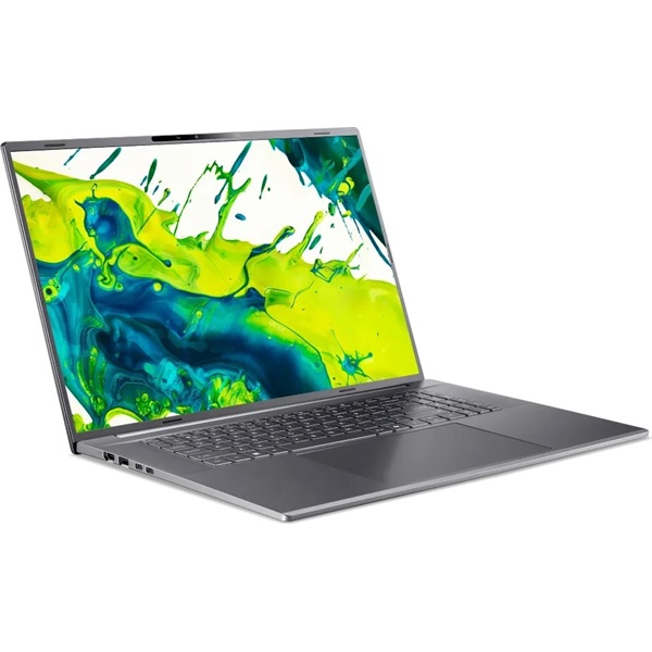 ACER Aspire A18-I71M-91U4, 18" WUXGA, Intel Core Ultra 9 386H, 16GB, 512GB SSD, UMA, Win11 Home, acélszürke (NX.JZEEU.002)