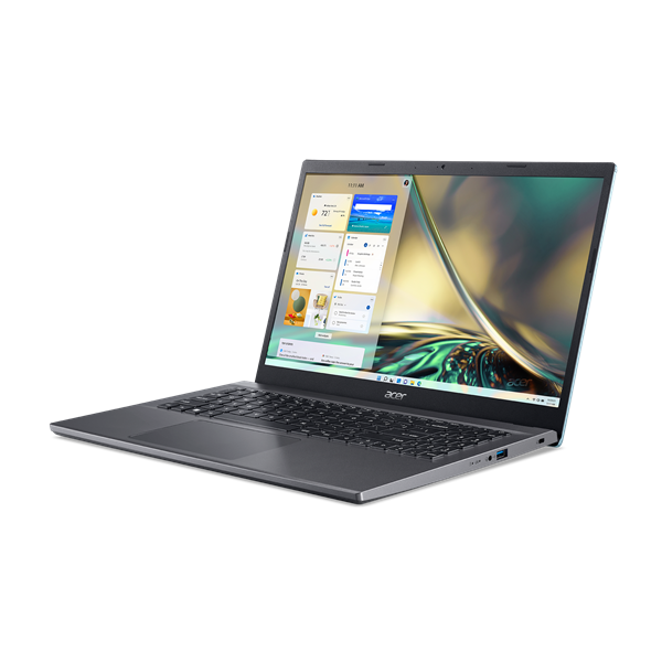 ACER Aspire A515-57-564T, 15.6" FHD IPS, Intel Core i5-12450H, 16GB, 512GB SSD, UMA, DOS, fekete (NX.KN4EU.009)