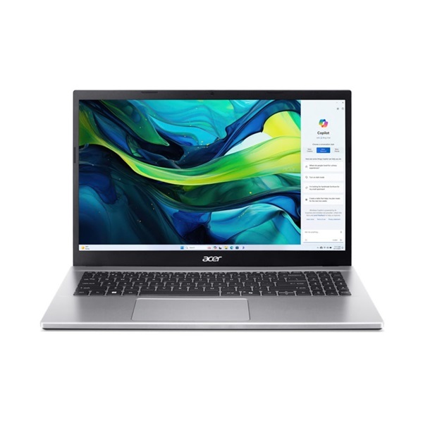 ACER Aspire AG15-42P-R9UT, 15.6" FHD, AMD Ryzen 5 7430U, 16GB, 1TB SSD, UMA, DOS, ezüst (NX.J7XEU.00P)