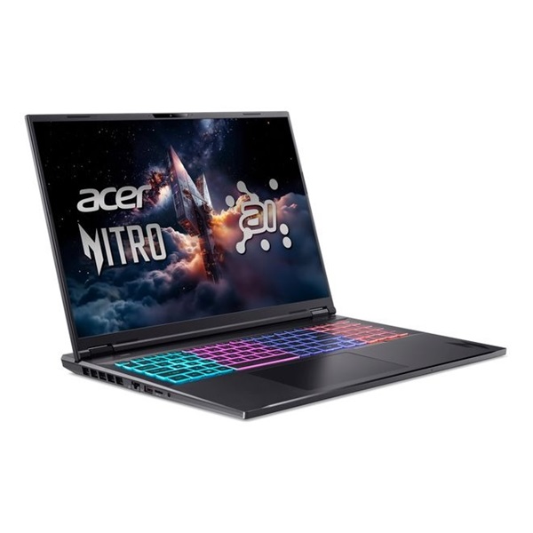 ACER Nitro AN18-61-R67J, 18" WQXGA IPS, AMD Ryzen AI 9 365, 32GB, 1TB SSD, GeForce RTX 5070Ti, DOS, fekete (NH.QYFEU.001)