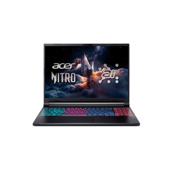 ACER Nitro ANV16S-61-R5Z4, 16" WQXGA IPS, AMD Ryzen AI 7 350, 16GB, 1TB SSD, GeForce RTX 5060, DOS, fekete (NH.QXREU.001)