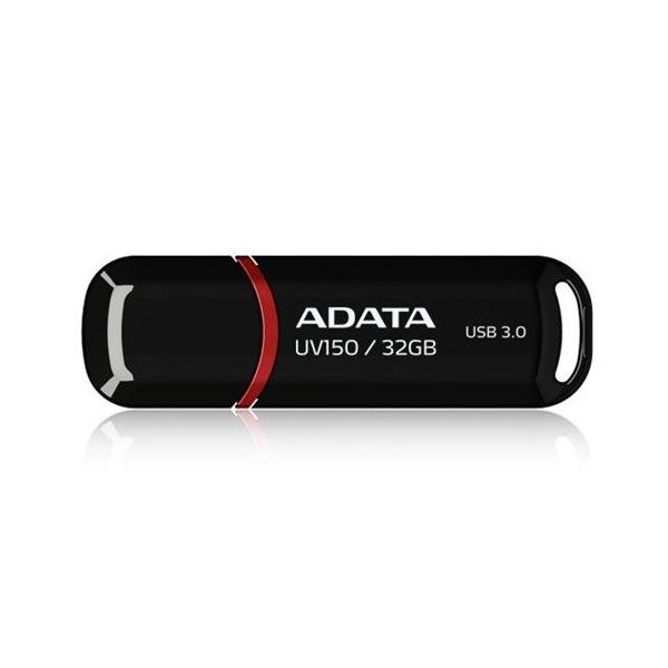 ADATA Pendrive 32GB, UV150 USB 3.2, Fekete (AUV150-32G-RBK)