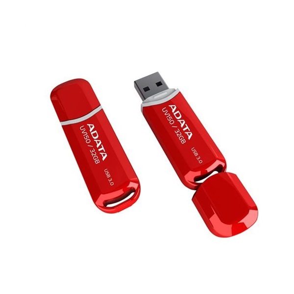 ADATA Pendrive 32GB, UV150 USB 3.1, Piros (AUV150-32G-RRD)