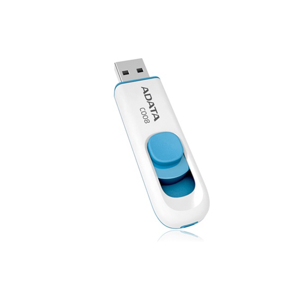 ADATA Pendrive 64GB, C008, Fehér (AC008-64G-RWE)