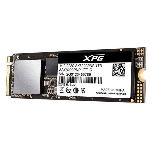ADATA SSD M.2 2280 NVMe Gen3x4 1TB SX8200 (ASX8200PNP-1TT-C)