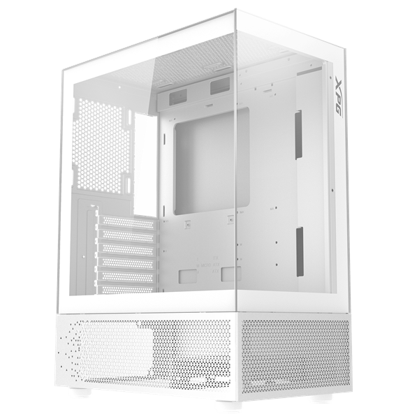 ADATA XPG Ház Midi ATX Invader X Mini, 5x120mm ARGB ventilátor, Tápegység nélkül, üvegfalú, fehér (INVADERXMINIMT-WHCWW)