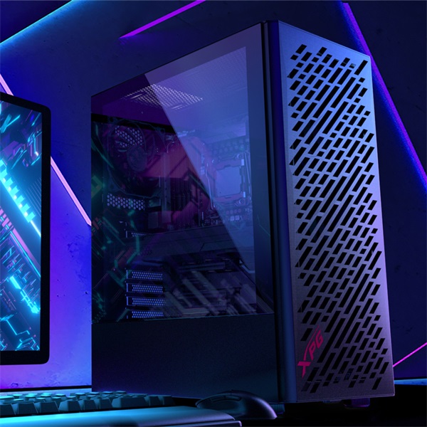 ADATA XPG Ház Midi ATX Valor AIR, 4x120mm ventilátor, Tápegység nélkül, üvegfalú, fekete (VALORAIRMT-BKCWW)