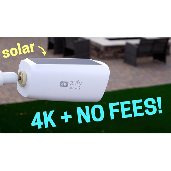 ANKER EUFYCAM3 S330 Kamera 4K, Beépített Napelem, Akkumulátoros, Mozgásérzékelő, WiFi-s, vízálló, kültéri - T81603W1 (T81603W1)