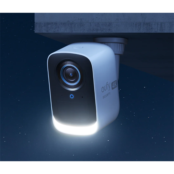 ANKER EUFYCAM3C S300 Biztonsági Kamera, 4K, AI Arcfelismerés, Beépített lámpa, Akkumulátor, kültéri - T8161321 (T8161321)