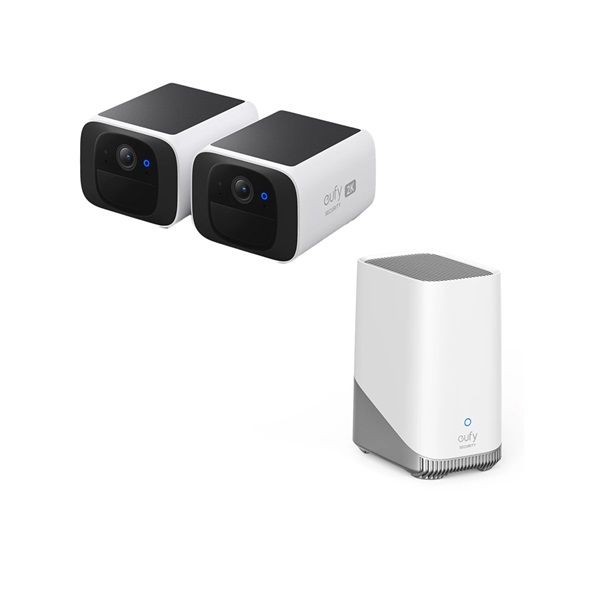 ANKER EUFY Kamera, SoloCam S220 + HomeBase 3, 2K, Beépített Napelem, AI arcfelismerés, WiFi-s, kültéri - E8134328 (E8134328)