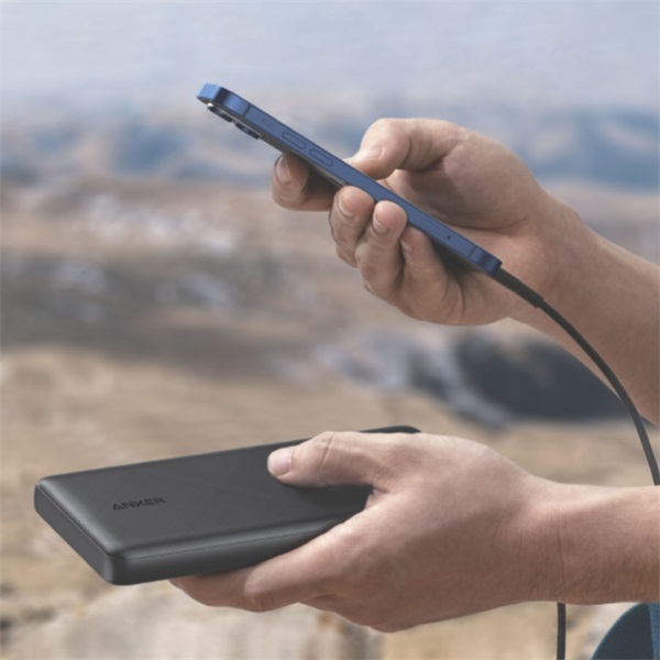 ANKER Powerbank PowerCore III, 20000mAh, 1xUSB-C, 2xUSB-A, fekete - A1364G11 (A1364G11)