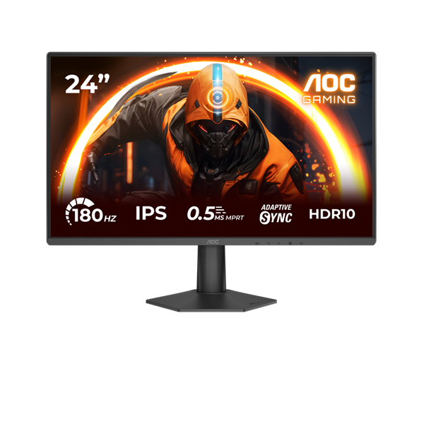 AOC Gaming 180Hz IPS monitor 23,8" 24G50F, 1920x1080, 16:9, 300cd/m2, 4ms, HDMI/DisplayPort (24G50F)