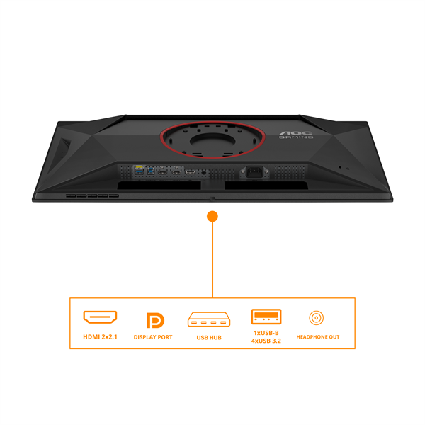 AOC Gaming OLED monitor 27" Q27G4ZD, 2560x1440, 16:9, 250cd/m2, 0,03ms, 280Hz, 2xHDMI/DP/4xUSB-A, áll.mag.,pivot (Q27G4ZD)
