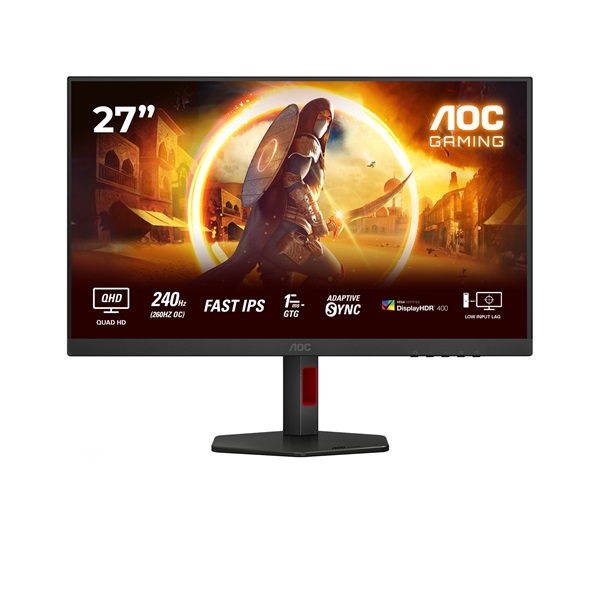 AOC IPS Gaming 260Hz monitor 27" Q27G4ZR, 2560x1440, 16:9, 400 cd/m2, 0,3ms, HDMIx2/DisplayPort (Q27G4ZR)