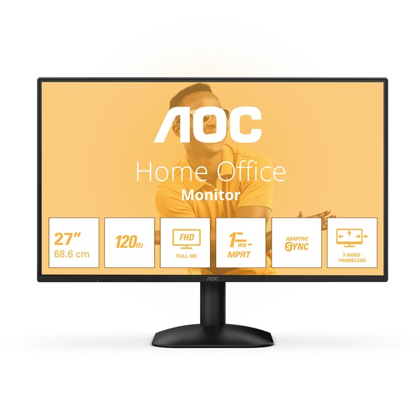 AOC IPS monitor 27" 27B31H, 1920x1080, 16:9, 300 cd/m2, 1ms, VGA/HDMI (27B31H)