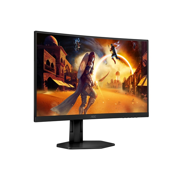 AOC Ívelt Gaming 280Hz monitor 27" C27G4ZXU, 1920x1080, 16:9, 300cd/m2, 0,3ms, HDMIx2/DisplayPort/USBx4 (C27G4ZXU)