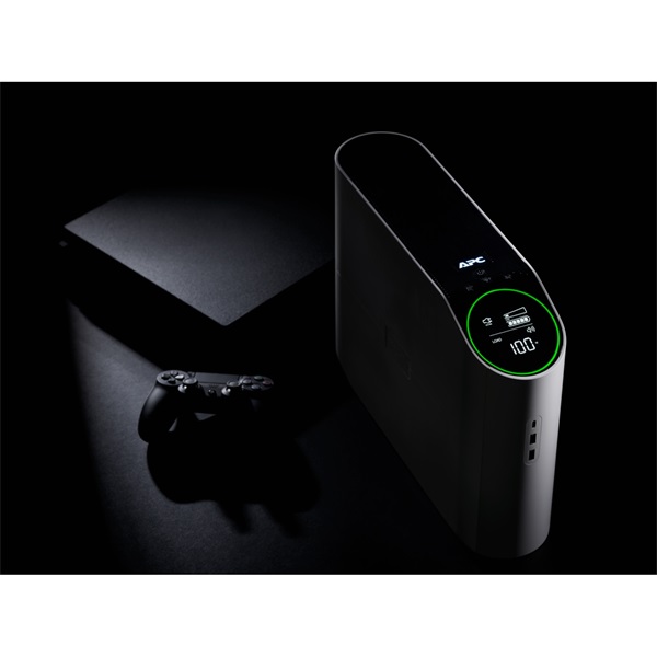 APC Back-UPS Pro Gaming, BGM2200 UPS, 2200VA/1320W, 4xSchuko 2xC13, LINE-INTERACTIVE szünetmentes,színusz,AVR,RGB, fehér (BGM2200-GR)