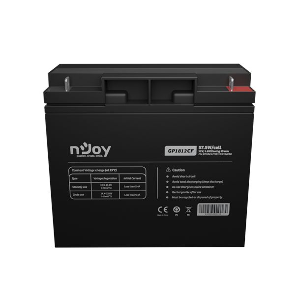 APC (NJOY) GP1812CF Akkumulátor 12V, 57.5W, gondozásmentes T3 (BTVACATHGTOCFCW01B)