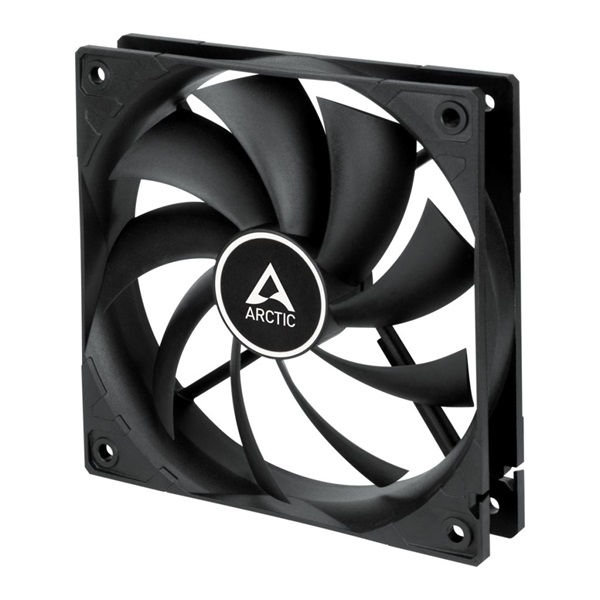 ARCTIC COOLING Rendszerhűtő Ventilátor F12 PWM PST Fekete, 12cm (ACFAN00200A)