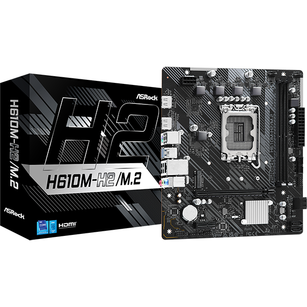 ASROCK Alaplap S1700 H610M-H2/M.2 INTEL H610, mATX (H610M-H2/M.2)