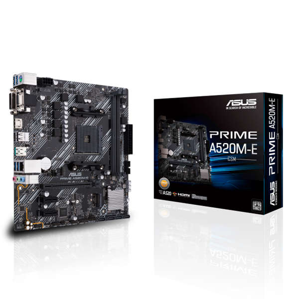 ASUS Alaplap AM4 PRIME A520M-E/CSM AMD A520, mATX (PRIME A520M-E/CSM)