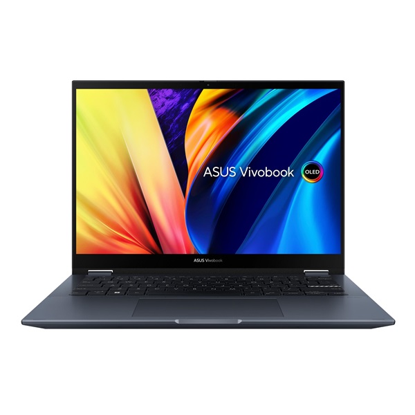 ASUS CONS NB Vivobook Flip TN3402QA-KN087W 14" 2,8K OLED-Touch, Ryzen5-5600H, 16GB, 512GB M.2, INT, WIN11H, Kék (TN3402QA-KN087W)