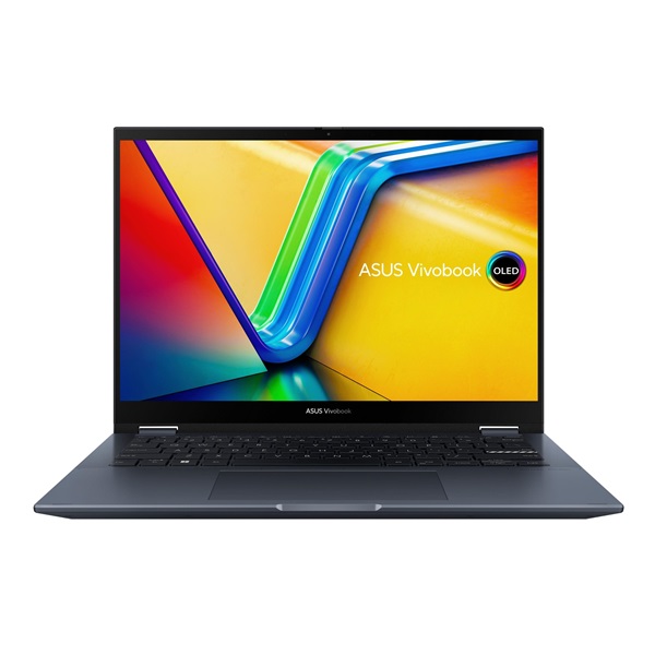 ASUS CONS NB Vivobook Flip TP3402ZA-KN063W 14" 2,8K OLED-Touch, i7-12700H, 16GB, 512GB M.2, INT, WIN11H, Kék (TP3402ZA-KN063W)