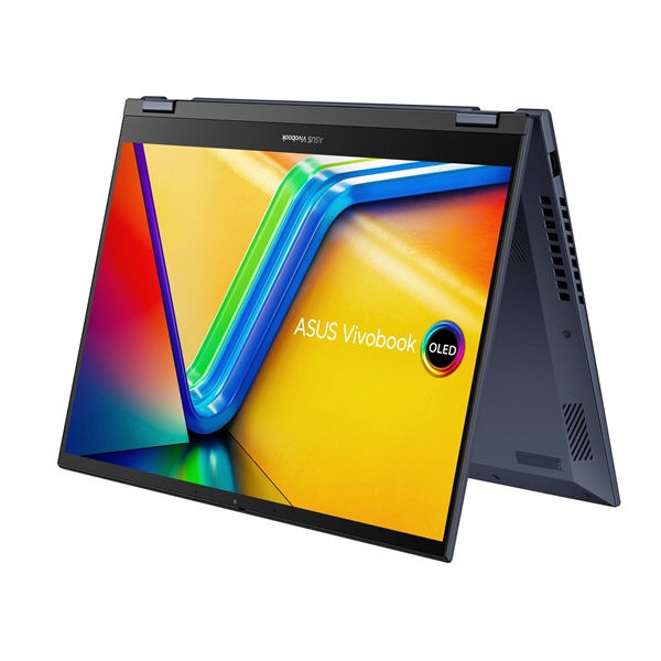 ASUS CONS NB Vivobook Flip TP3402ZA-KN063W 14" 2,8K OLED-Touch, i7-12700H, 16GB, 512GB M.2, INT, WIN11H, Kék (TP3402ZA-KN063W)