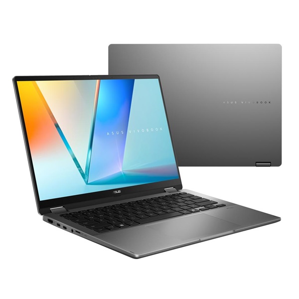 ASUS CONS NB Vivobook Flip TP3407SA-QL003W 14" WUXGA OLED Touch, Ultra 5 226V, 16GB, 512GB M.2, INT, WIN11H, Szürke (TP3407SA-QL003W)