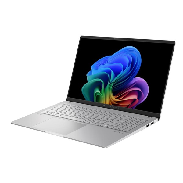 ASUS CONS NB Vivobook S15 S5507QA-MA006W 15,6" 2,8K OLED GL, Qualc.Snapd. X1E 78 100 , 16GB, 1TB M.2, INT, WIn11H, Ezüst (S5507QA-MA006W)