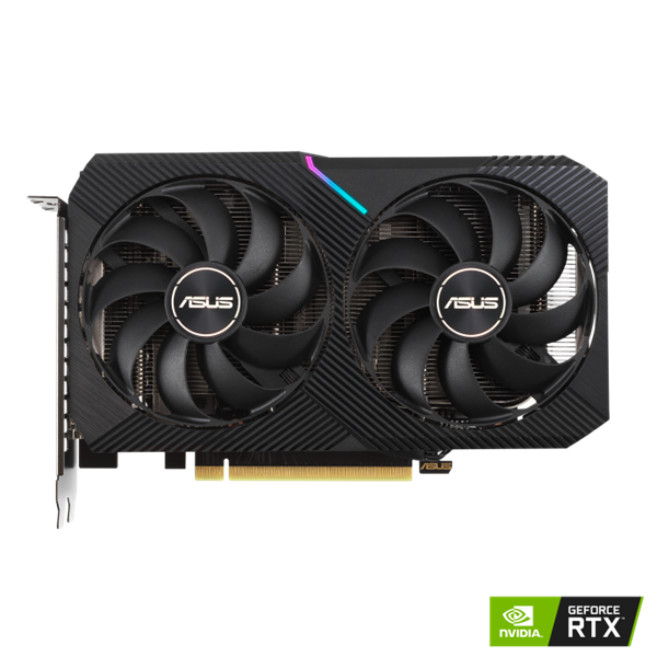 ASUS Videokártya PCI-Ex16x nVIDIA RTX 3060 12GB DDR6 OC LHR (DUAL-RTX3060-O12G-V2)