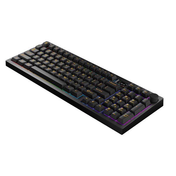 AVAX Vezetékes/Vezeték Nélküli Billentyűzet GM03 PRO USB, Fekete, Mechanikus, Brown Switch, HUN (AVAX_GM03B_PRO)