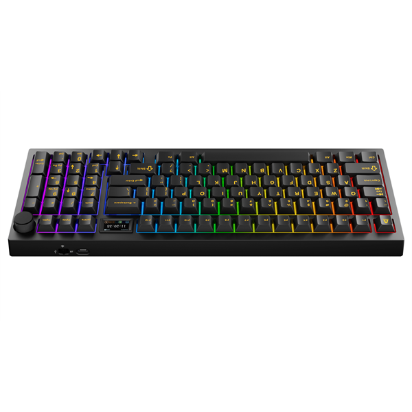 AVAX Vezetékes/Vezeték Nélküli Billentyűzet GM03 PRO USB, Fekete, Mechanikus, Yellow Switch, HUN (AVAX_GM03Y_PRO)