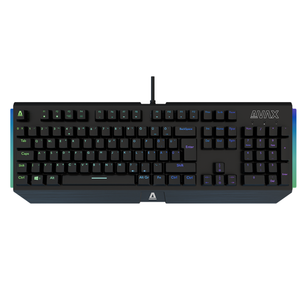 AVAX Vezetékes Billentyűzet FS01 USB, Fekete, Mechanikus, Red Switch, HUN (AVAX_FS01R)