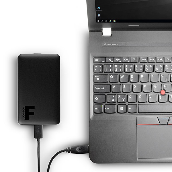 AXAGON EE25-F6B Külső merevlemez ház, USB 3.0, 2.5" SATA HDD/SSD, Fekete (EE25-F6B)