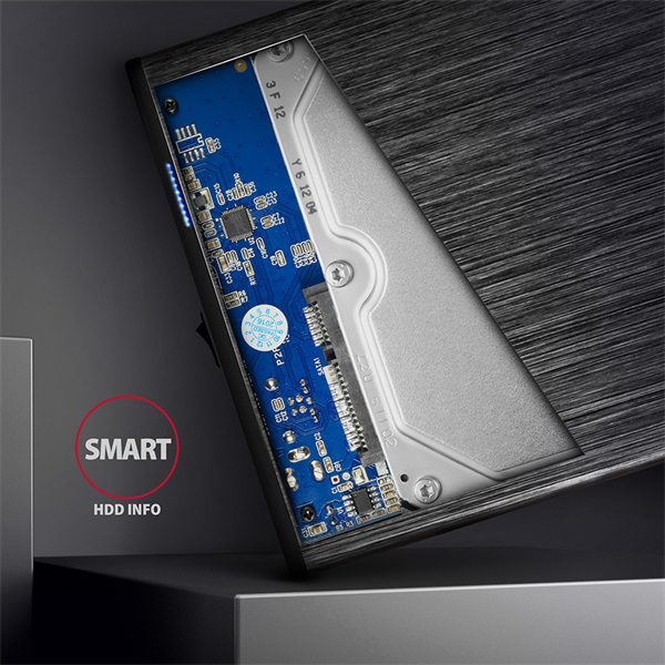 AXAGON EE35-XA3 Aline Box 3,5" USB 3.0 Külső HDD ház, fekete (EE35-XA3)