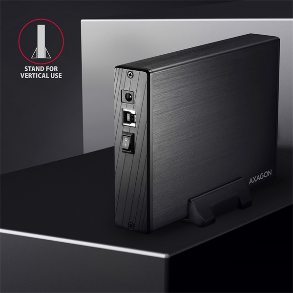 AXAGON EE35-XA3 Aline Box 3,5" USB 3.0 Külső HDD ház, fekete (EE35-XA3)
