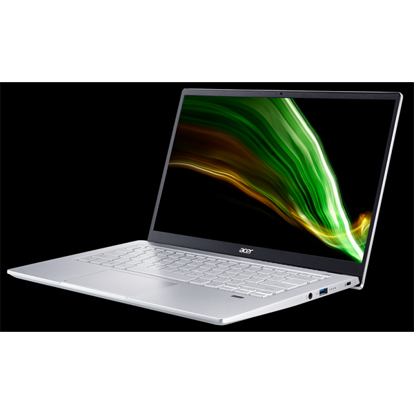 Acer Swift 3 SF314-43-R00A 14.0" IPS FHD, AMD Ryzen 3 5300U, 8GB, 256GB SSD, No ODD, Dos, Backlit, ezüst (NX.AB1EU.001)