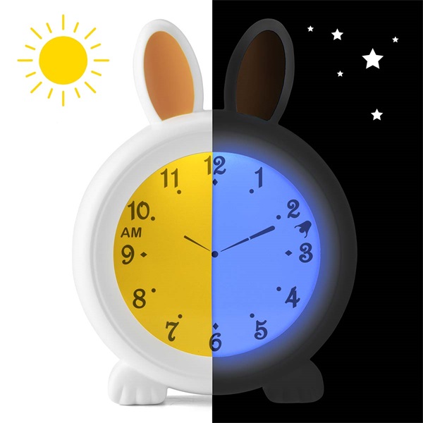 Alecto BC100BUNNY Alvástréner éjszakai fény és ébresztőóra nyúl (BC100BUNNY)