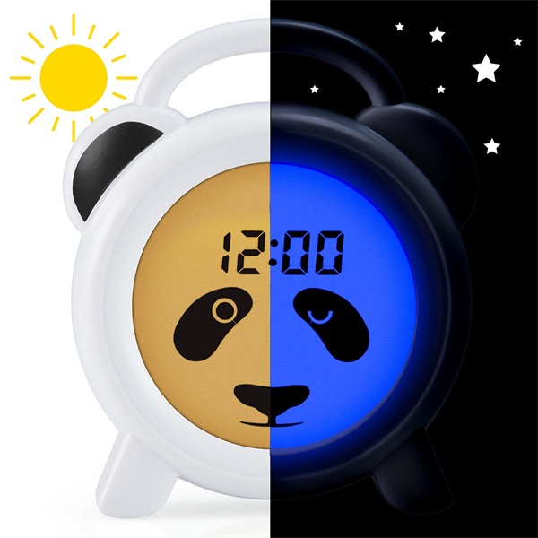 Alecto BC100PANDA Alvástréner éjszakai fény és ébresztőóra panda (BC100PANDA)