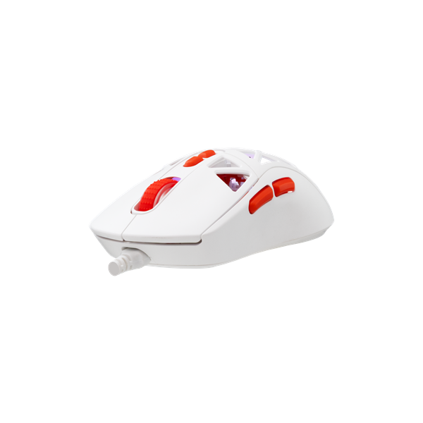 BARACUDA BGM-091W SEAL-W vezetékes gamer egér, 12800 dpi, fehér (BC BGM-092W)