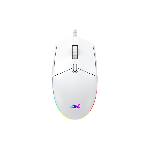 BARACUDA BGM-112W CRAB-W vezetékes gamer egér, 3600dpi, fehér (BC BGM-112W)