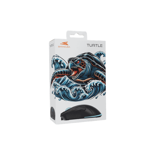 BARACUDA BGM-121B TURTLE-B vezetékes gamer egér, 3200dpi, fekete (BC BGM-121B)