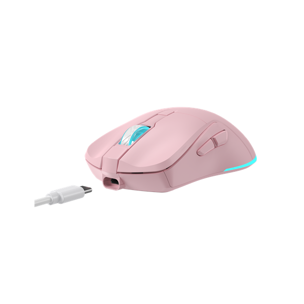 BARACUDA BGM-124P TURTLE-P vezetékes gamer egér, 3200dpi, pink (BC BGM-124P)