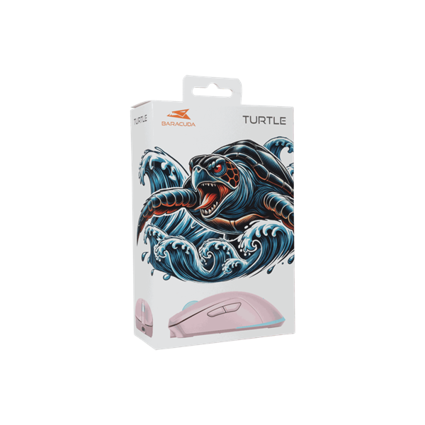 BARACUDA BGM-124P TURTLE-P vezetékes gamer egér, 3200dpi, pink (BC BGM-124P)