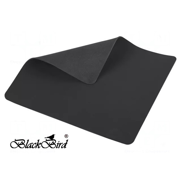 BLACKBIRD Egérpad Basic  fekete 18x22cm 1mm vastag (BH1768)